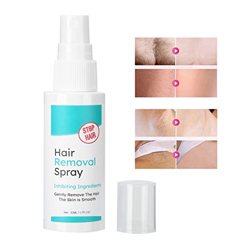 Professional Hair Growth Inhibitor Spray & Permanent Hair Removal Cream for Arms, Legs, Underarms & Bikini Area | Safe & Effective Hair Reduction Solution for Smooth Skin at Home