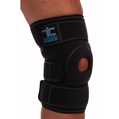 Trainer's Choice Knee Compression Wrap - Support & Pain Relief for Running, Workouts & Recovery - Adjustable & Breathable Knee Brace for Men & Women