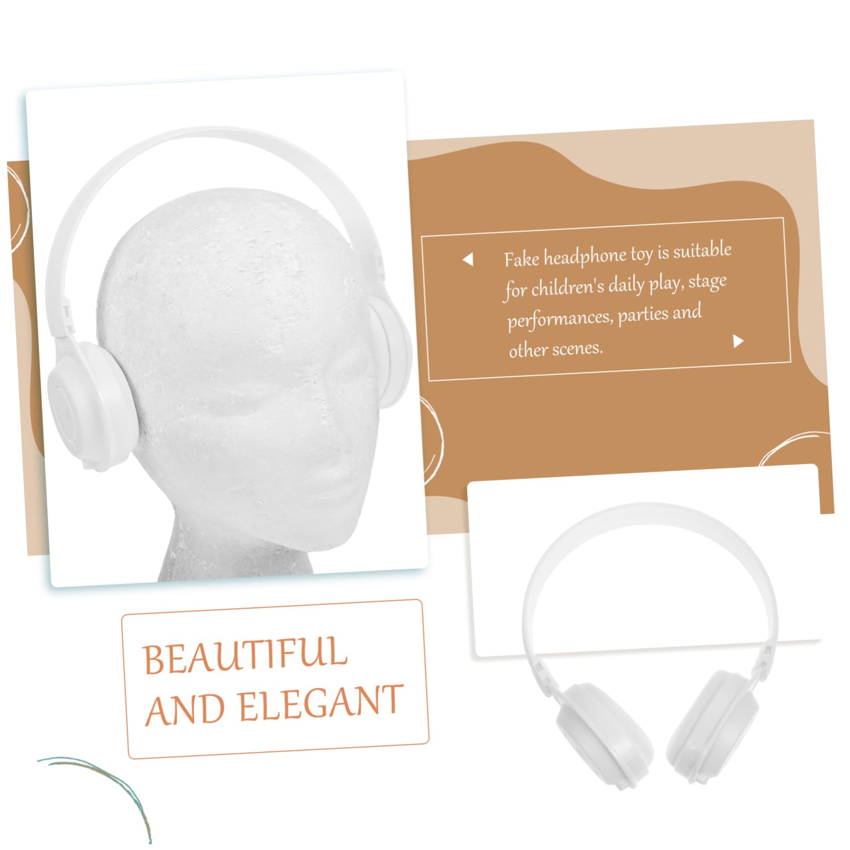 Gadpiparty Kids Gaming Headphones - Fake Gaming Headset with Long Cord for Boys & Girls - Perfect for Cosplay, Role Play, and Gaming Costume Accessories