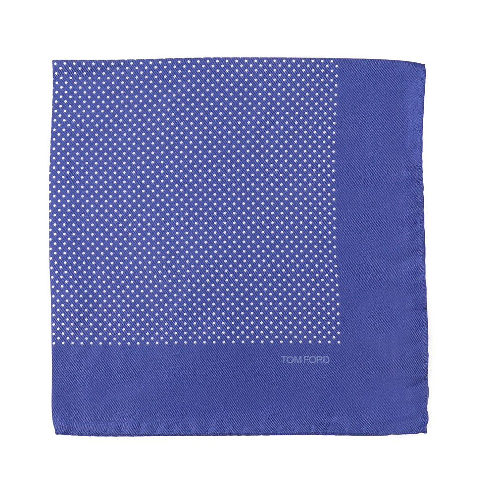 Tom Ford Dot Print Pocket Square - Stylish Silk Accessory for Men's Suits, Tuxedos & Formal Wear - Perfect for Weddings, Business Meetings & Special Occasions
