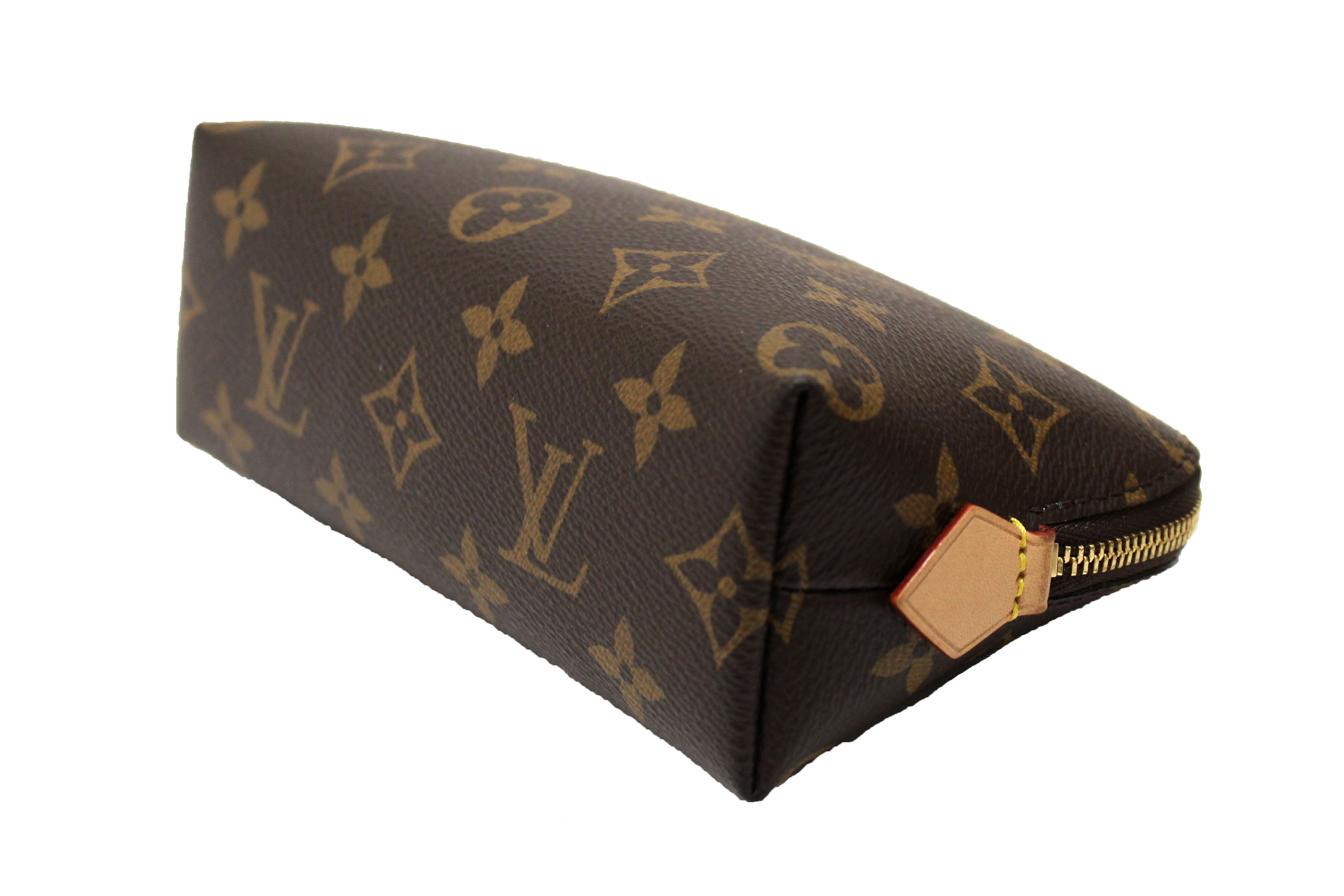 Authentic Louis Vuitton Monogram Canvas Cosmetic Pouch - Travel Makeup Bag for Women, Luxury Vanity Organizer (Perfect for Travel, Everyday Use & Gift)