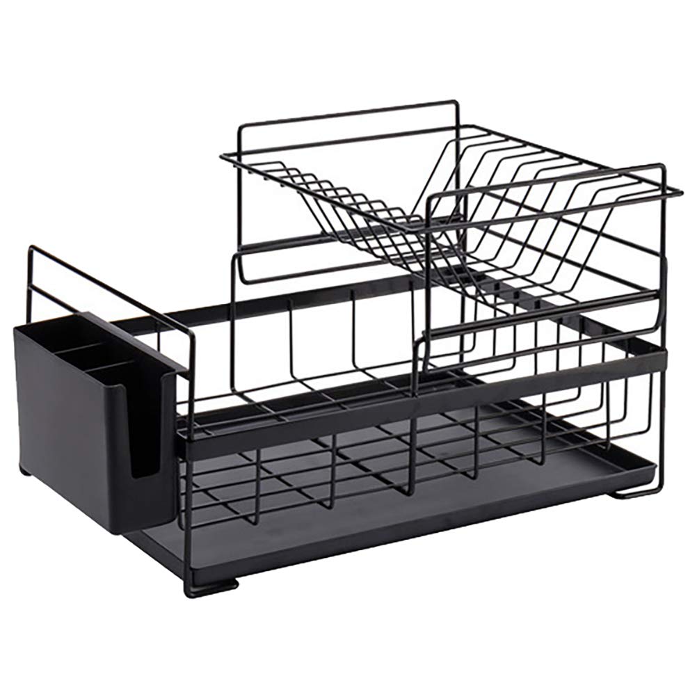 DOITOOL Heavy Duty Iron Storage Shelf - Rustproof & Durable Metal Wire Rack for Kitchen, Bathroom, Garage Organization - Perfect for Storing Spices, Cleaning Supplies & Tools