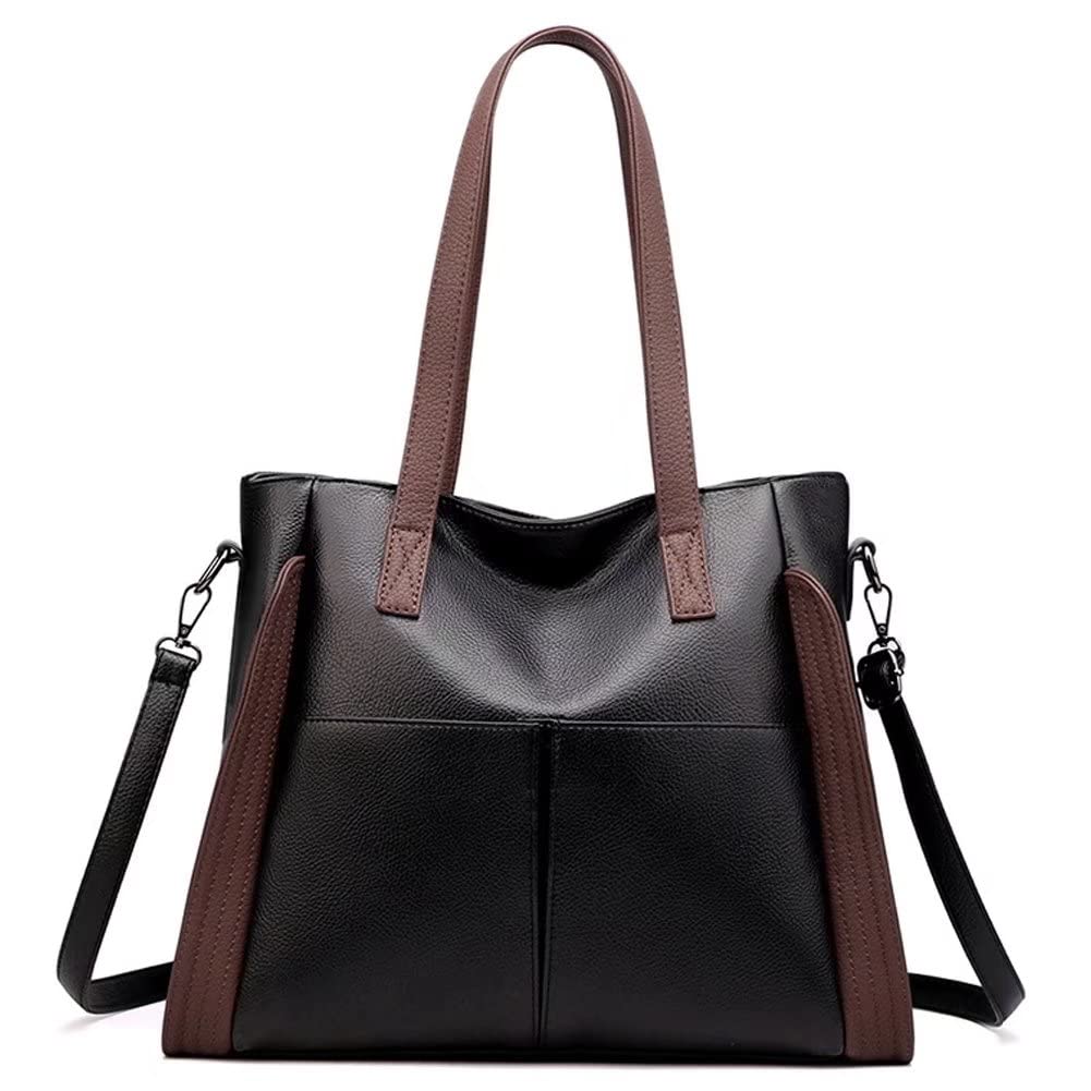 Stylish Mudono Women's Top Handle Shoulder Bag - PU Leather Crossbody Purse with Large Capacity, Retro Tote Bag for Work, Travel & Everyday Use