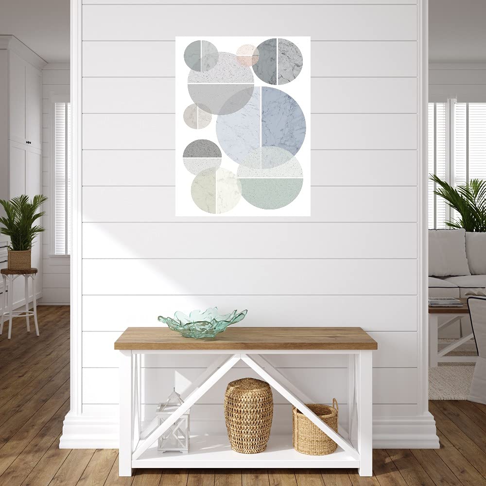 Faceted Desert 2 Abstract Canvas Wall Art - 42x56 Inch Modern Painting for Living Room, Bedroom, Office & More - Ready to Hang Home Decor - Perfect for Contemporary Spaces & Gift Giving