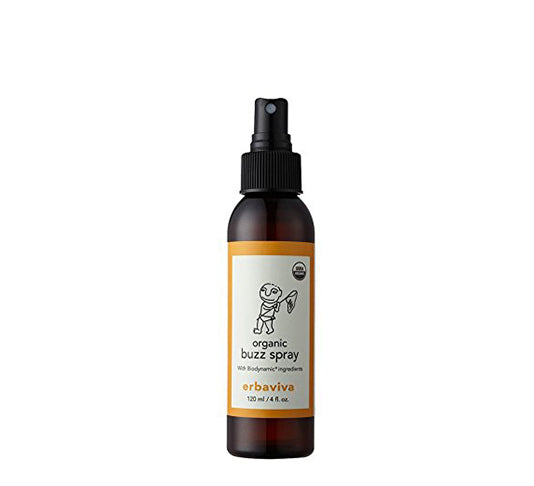 Erbaviva Organic Buzz Spray - Natural Insect Repellent for Babies & Kids | Safe, Non-Toxic Mosquito & Bug Spray | Perfect for Outdoor Play, Camping & Travel