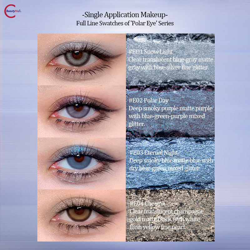 Uhue Arctic Eye Single Cream Eyeshadow - Long Lasting, Highly Pigmented, Vegan & Cruelty Free - Perfect for Everyday Wear, Party & Special Occasions