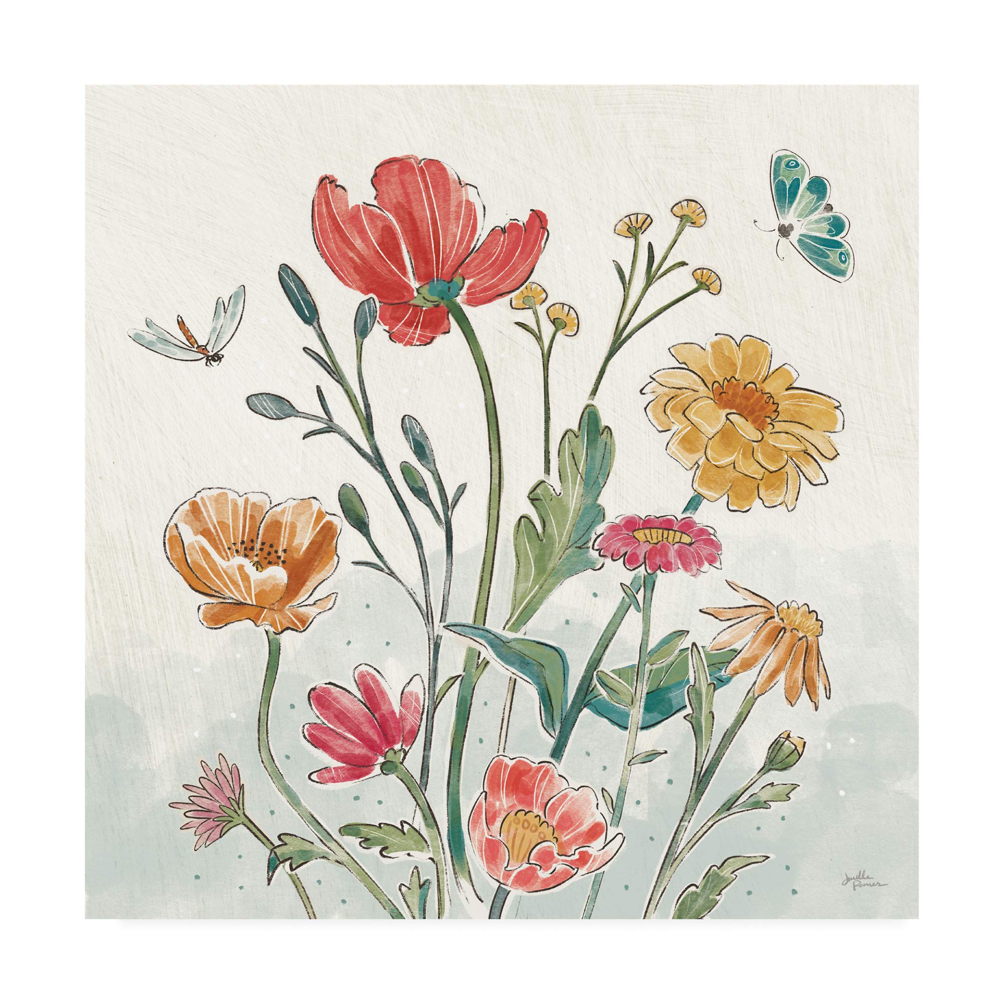 Trademark Fine Art 18x18 Bohemian Field II Canvas Print by Janelle Penner - Perfect for Living Room, Bedroom & Office Wall Decor