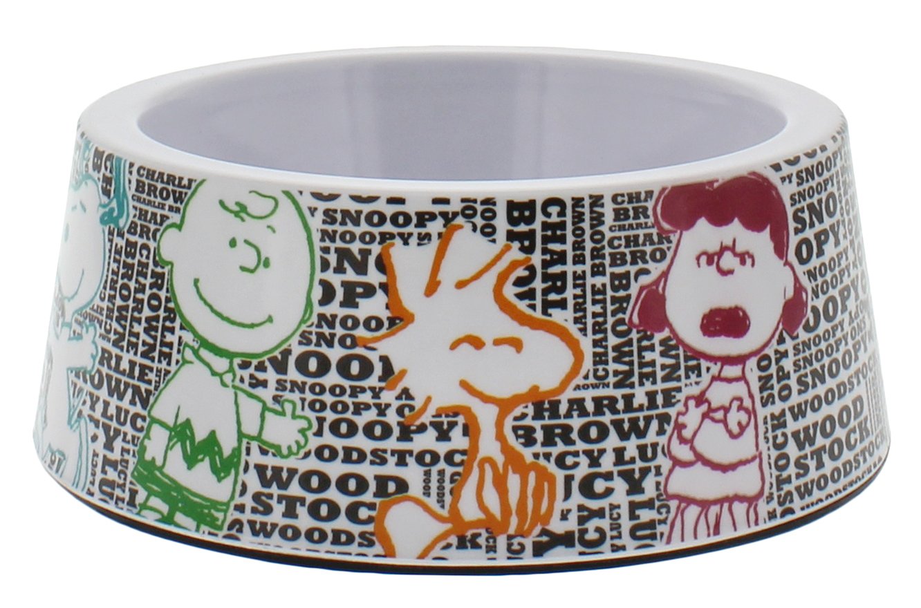 Peanuts Snoopy & Friends Melamine Dog Bowl - 5