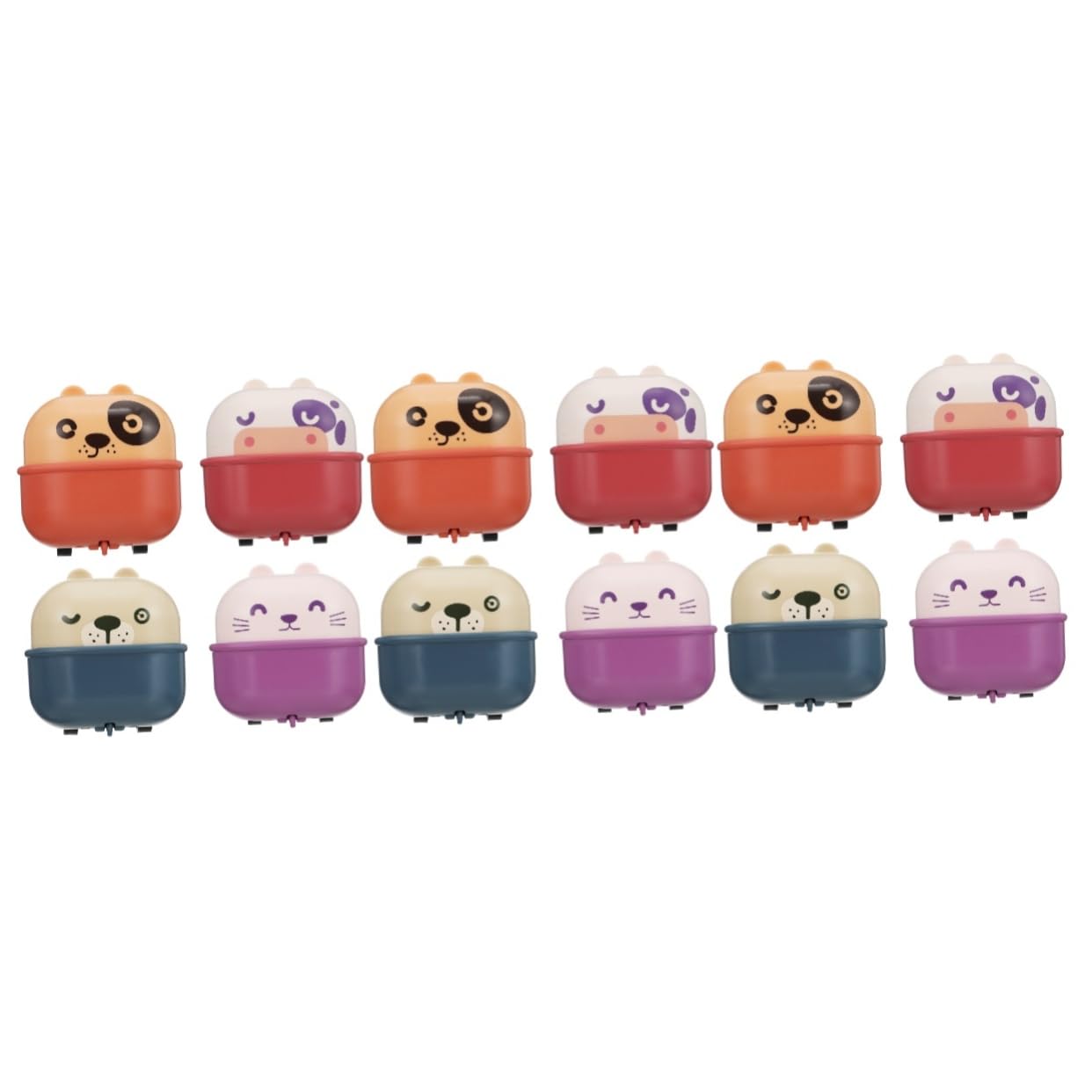 Alasum 12Pcs Pull Back Toy Cars - Shockproof Inertia Vehicles for Kids Playtime