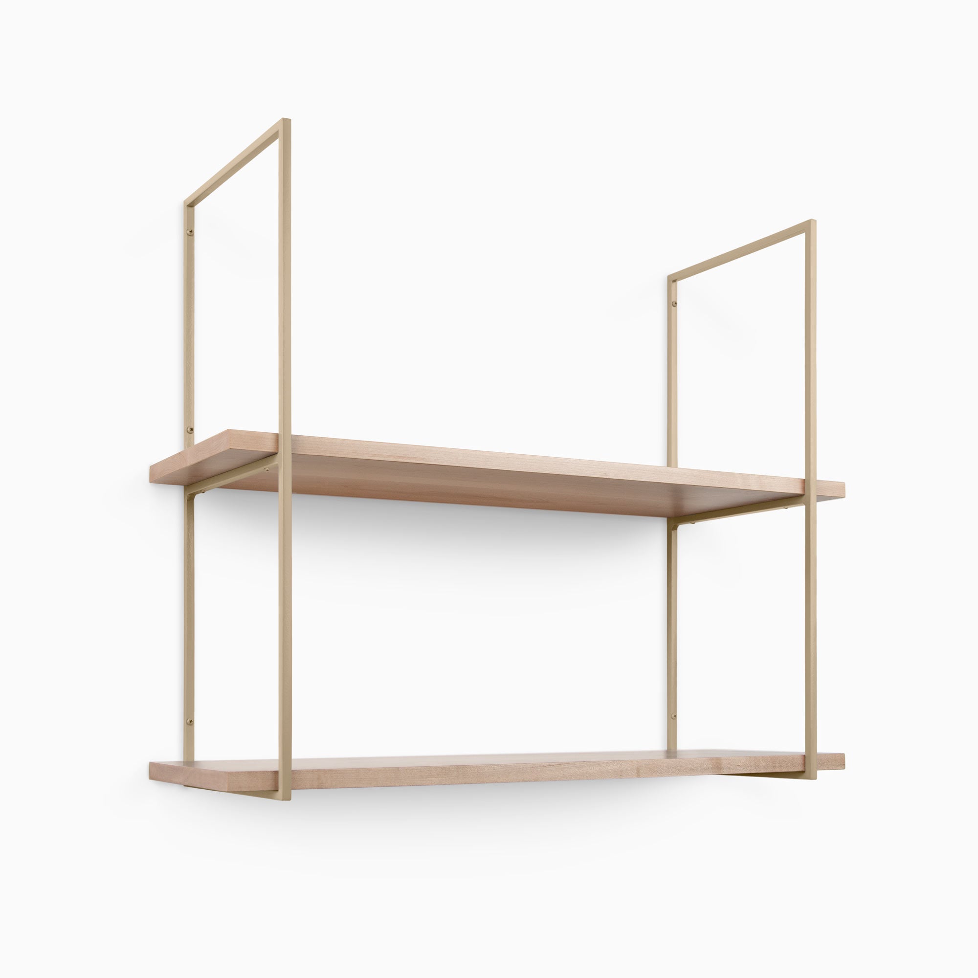 Lloyd Maple 2 Tier Wooden Shelf - Rustic Home Decor for Living Room, Bedroom & Kitchen Storage | Perfect for Organizing Books, Plants & Decorative Items