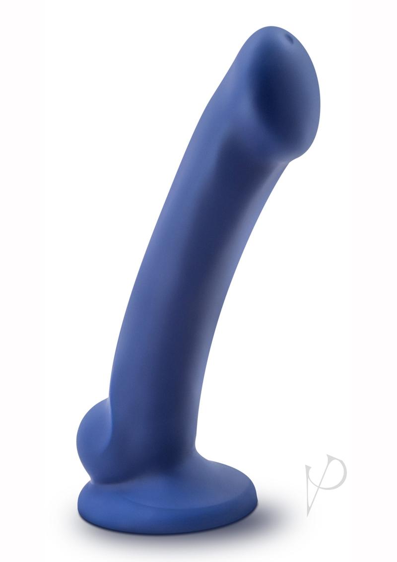 Avant D10 Ergo Mini Silicone Dildo with Suction Cup - 6.5 Inch Body-Safe Adult Toy for Solo Play & Couples - Indigo Blue Pleasure Product for Discreet Storage & Travel
