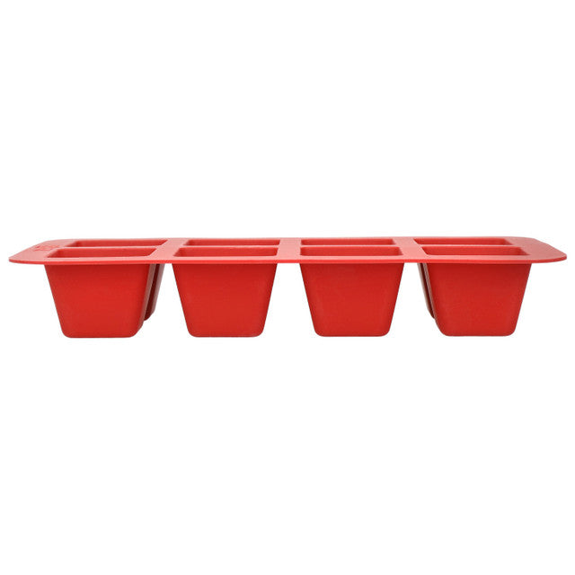 Premium Hot Chocolate Mould Set with 24 Stainless Steel Spoons - Red Silicone Chocolate Maker for DIY Desserts, Holiday Gifts & Party Treats - Perfect for Christmas, Valentine's Day & Family Baking Fun