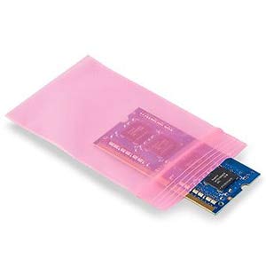 Anti-Static Pink Zip Top Bags 12x12 Inches 4 Mil Thickness - 500 Pack for Electronics Storage & Shipping Protection - Ideal for PC Components, Circuit Boards & Sensitive Devices