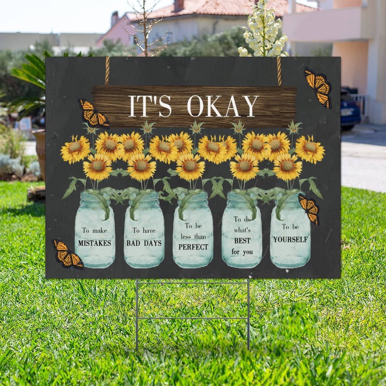 Wild Flowers Yard Sign - Weather-Resistant 18x24in for Sales & Decor