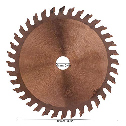 Bronze Cemented Carbide Metal & Plastic Cutting Disc - 36T Teeth for Woodworking & Power Tools | Durable & High-Performance for DIY Projects, Home Renovation & Professional Use