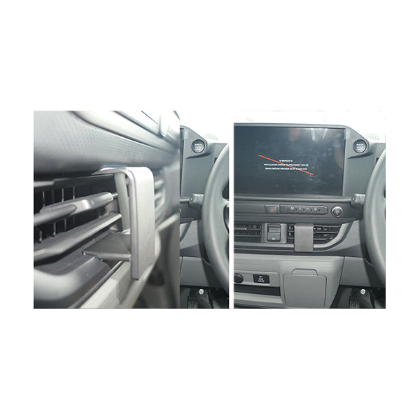 ClicOn No Holes Angled Dash Mount for Ford Transit Custom 2024 - Secure Phone Holder for Hands-Free Navigation | Perfect for Delivery Drivers & Road Trips