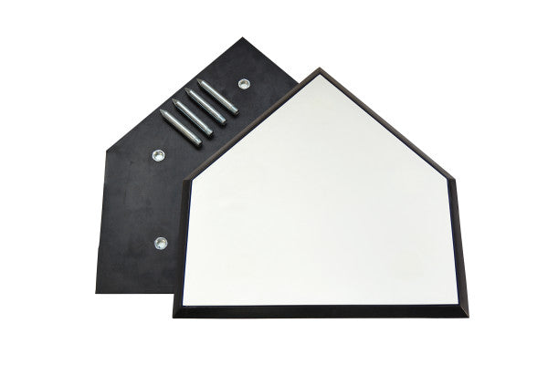 Rawlings Deluxe Home Plate with 5 Spikes - Durable Baseball Practice Equipment for Home, Backyard, and Training