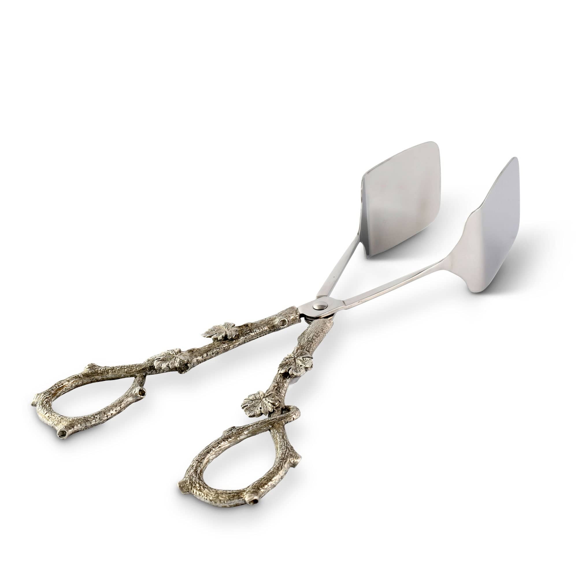 Acorn Oak Leaf Food Tongs - Stainless Steel Ice Tongs for Cocktails, Salad, BBQ & Party Serving - Perfect for Bartending, Home Kitchen & Outdoor Dining