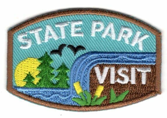 State Park Visit Iron On Patch for Hiking Backpacks & Outdoor Gear - Perfect for Camping, Travel & Adventure Enthusiasts