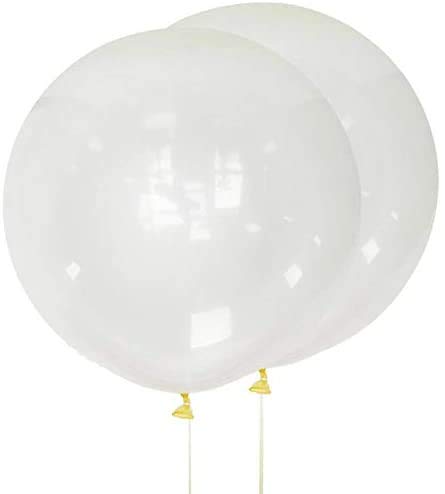 36 Inch Clear Thick Giant Round Balloons - 10 Pack for Wedding, Baby Shower, Birthday, Halloween, Christmas & New Year Party Decorations | Perfect for Photo Shoots, Holiday Celebrations & Special Events