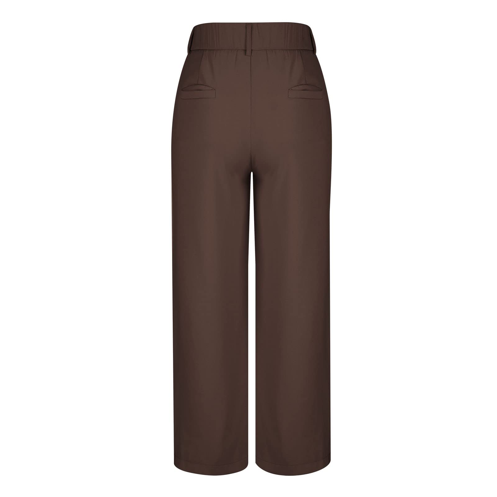Qeaghou Women's High Waisted Wide Leg Palazzo Pants - 2024 Trendy Business Casual Dress Pants for Office Work & Professional Tailored Slacks | Perfect for Corporate Meetings, Business Travel & Smart Casual Outfits