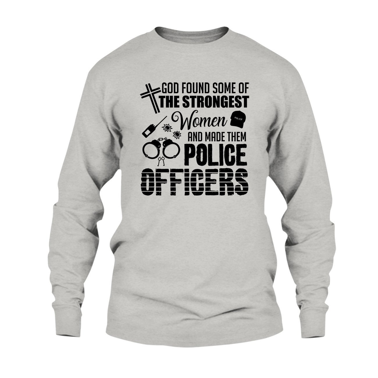 God Made Police Officers T-Shirt - Comfortable Unisex Tee for Men & Women - Perfect for Law Enforcement Appreciation, Gifts & Everyday Wear