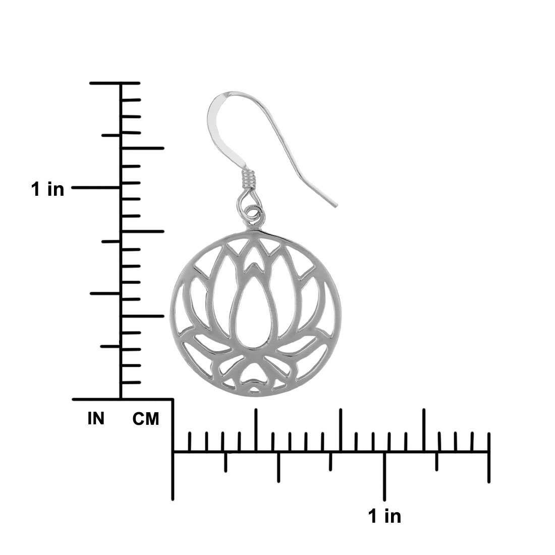 925 Sterling Silver Lotus Flower Dangle Earrings for Women - Elegant Boho Jewelry for Party, Wedding & Everyday Wear