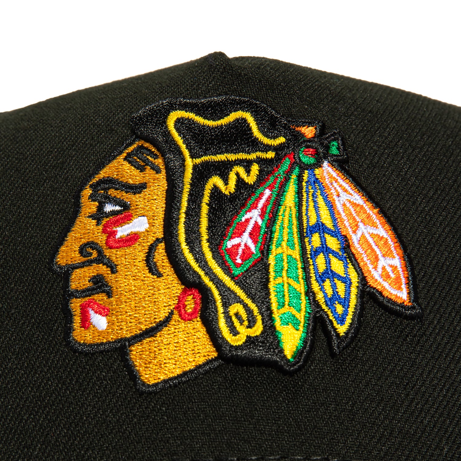 New Era 9Forty A-Frame Chicago Blackhawks Logo Patch Snapback Hat - Black | Official NHL Licensed Cap for Men & Women | Perfect for Sports Games, Streetwear & Casual Outfits