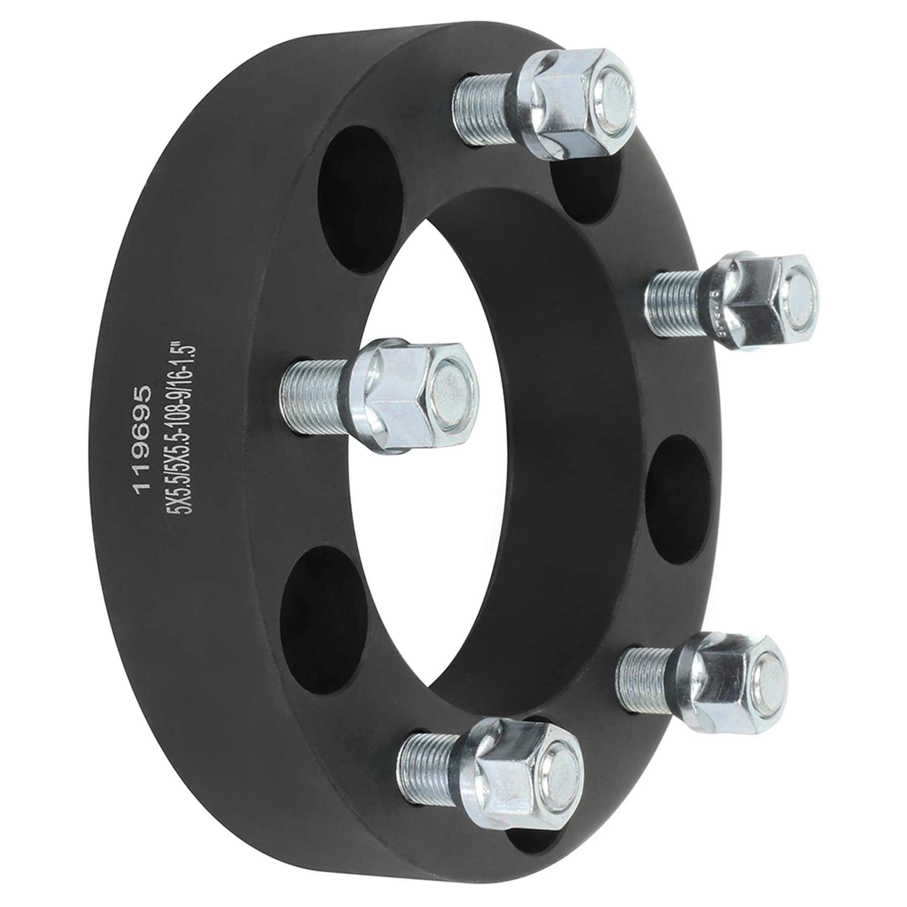 ECCPP 4PCS 5x139.7 Wheel Spacers 5 Lug 5x5.5 to 5x5.5 9/16 Studs 1.5 Inch - Compatible with 2007-2009 Chrysler Aspen, 2005-2010 Dodge Dakota, 2004-2009 Dodge Durango - Perfect for Off-Roading, Lifted Trucks & Custom Wheel Fitment