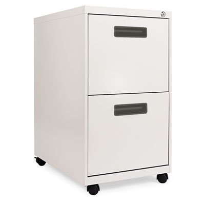 Alera ALEPA542823LG Two-Drawer Mobile File Cabinet - Rolling Office Storage for Documents & Supplies | Perfect for Home Office, Workspace & Business Organization
