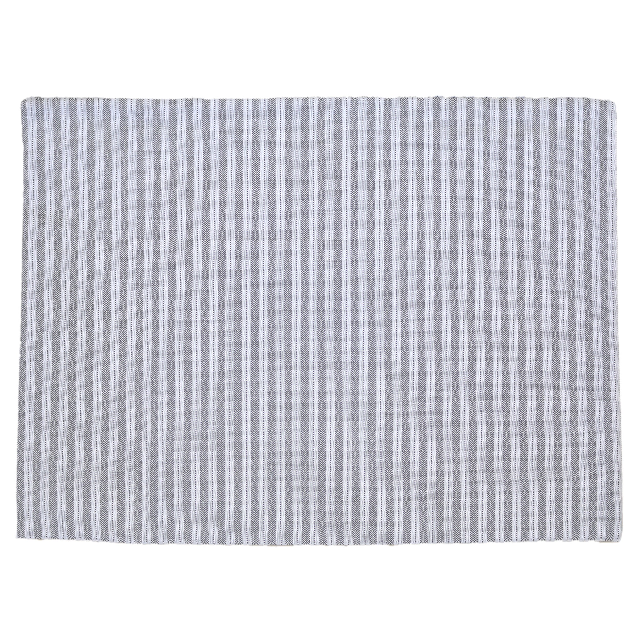 Belle Epoque Traditional Palmer Narrow Stripe King Size Sheet Set - Grey - Soft & Breathable Bed Sheets for Luxury Bedroom Decor & Hotel Style Comfort