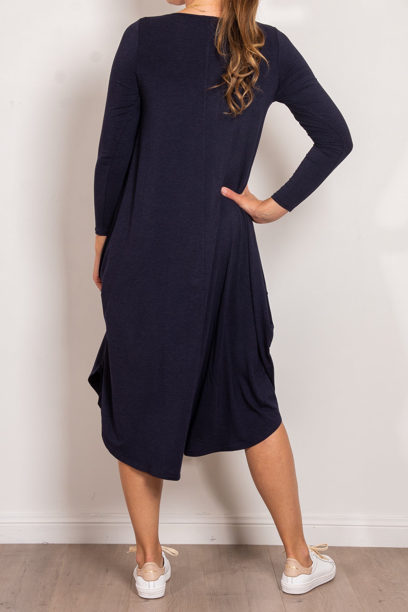 Tani Marl Long Sleeve Tri Dress - Women's Stylish Casual & Athletic Dress for Yoga, Running, and Everyday Wear