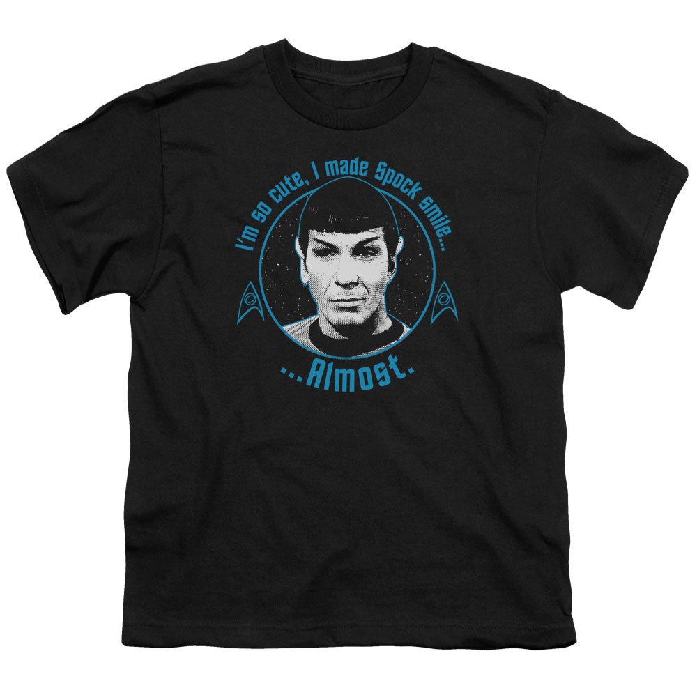 Star Trek Almost Smile Unisex Youth T-Shirt for Boys & Girls | Sci-Fi Fan Gift, Cosplay & Casual Wear