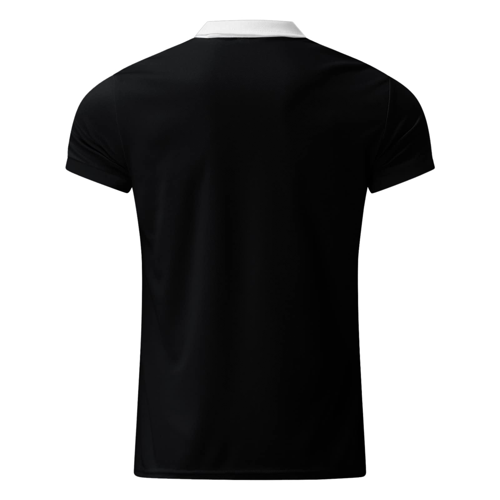 Men's Slim Fit Polo Shirts - Short Sleeve Business Casual Shirts with Zipper Collar for Golf, Office & Outdoor Activities | Big & Tall Sizes Available