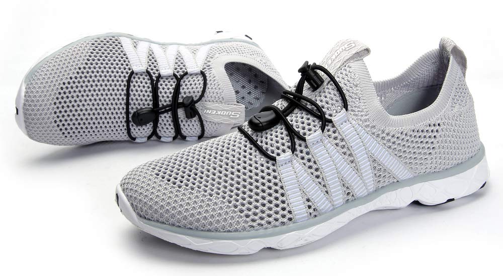 SUOKENI Women's Quick-Dry Slip-On Water Shoes - Lightweight Aqua Socks for Beach, Pool, Surfing & Water Sports | Perfect for Swimming, Kayaking, and Outdoor Activities