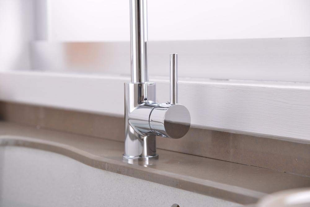 3-Way Chrome Deck Mounted Drinking Water Filter Faucet - Single Hole Purifier Mixer Valve for Kitchen Sink - Perfect for Clean Drinking Water & Cooking