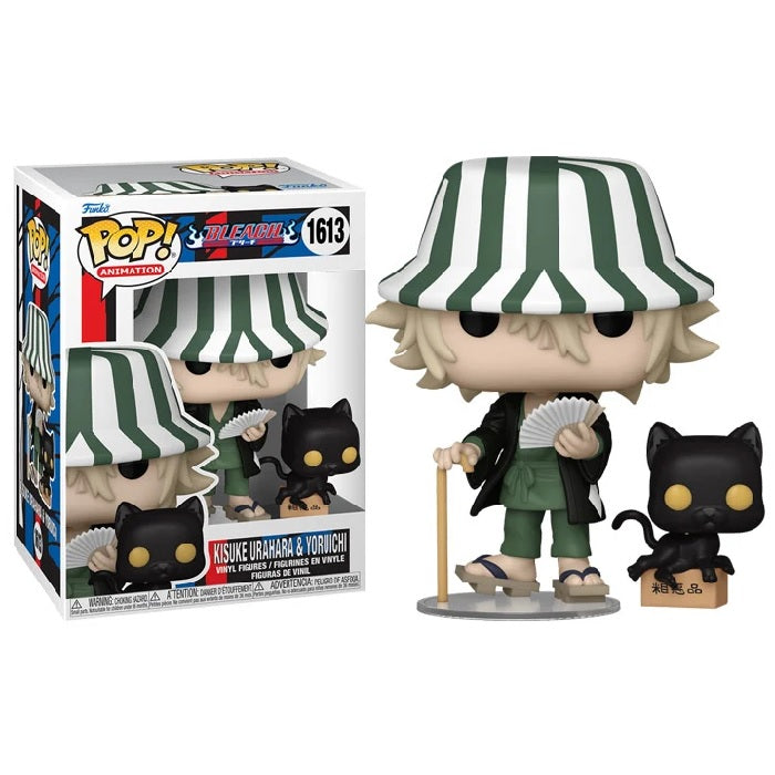 Bleach Pop! Vinyl Figure Kisuke Urahara and Yoruichi [1613] - Anime Collectible for Fans, Home Decor, Gift for Manga Lovers