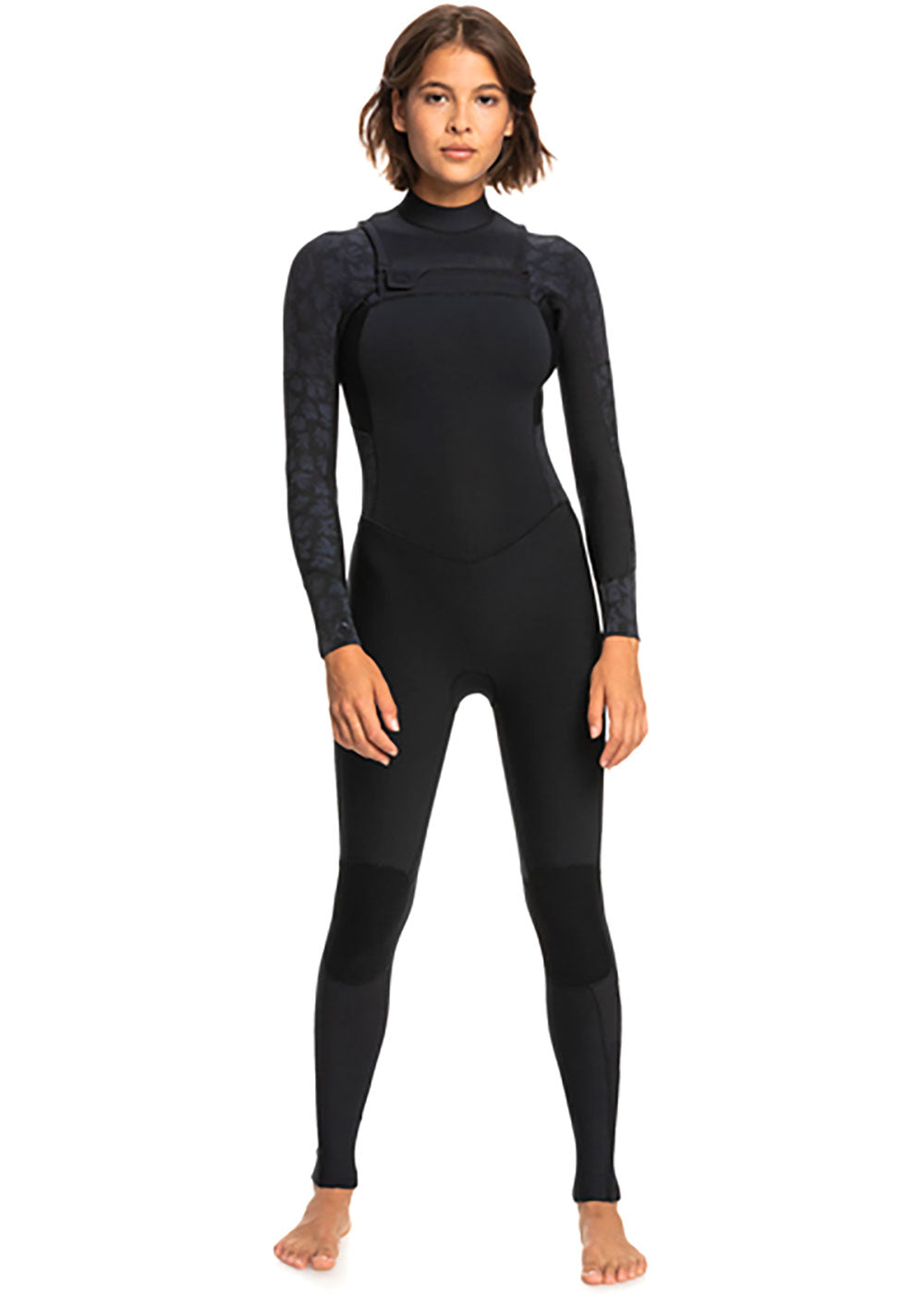Roxy 3/2mm Women's Swell Series Chest Zip Steamer Wetsuit - Perfect for Surfing, Diving & Water Sports