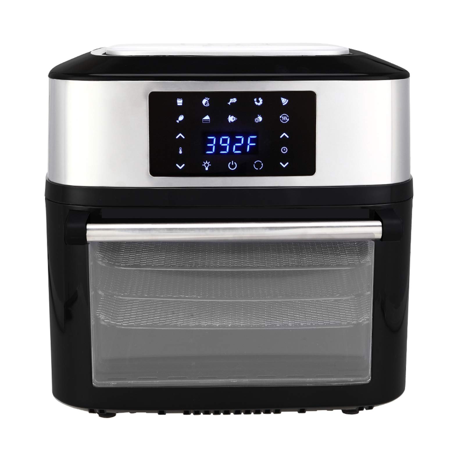17 Quart Air Fryer Oven - 8-in-1 Digital Large Capacity 1800W Countertop Convection Oven with Touch Control Panel, 120V/60Hz for Home Use - Perfect for Roasting, Baking, Frying & Healthy Cooking