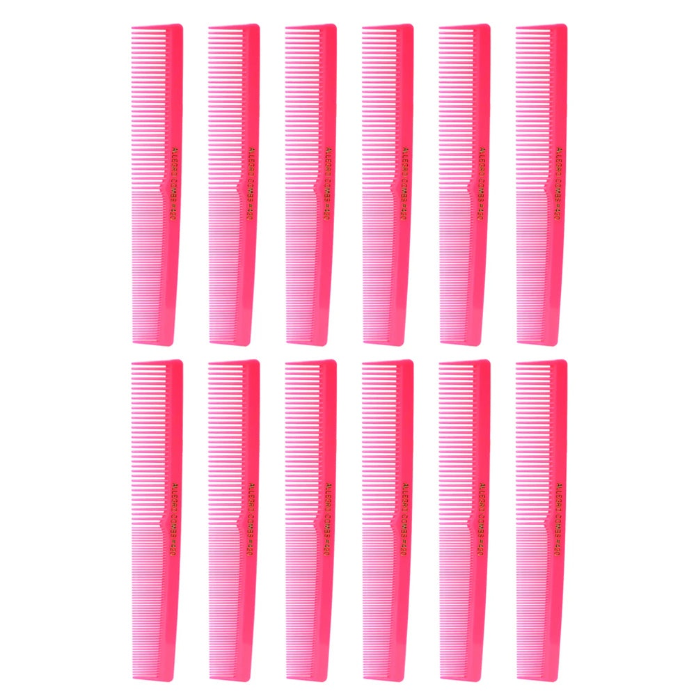 Professional 12-Piece Allegro Barber Comb Set for Hair Cutting & Styling - Perfect for Salons, Home Grooming & DIY Hairstyles