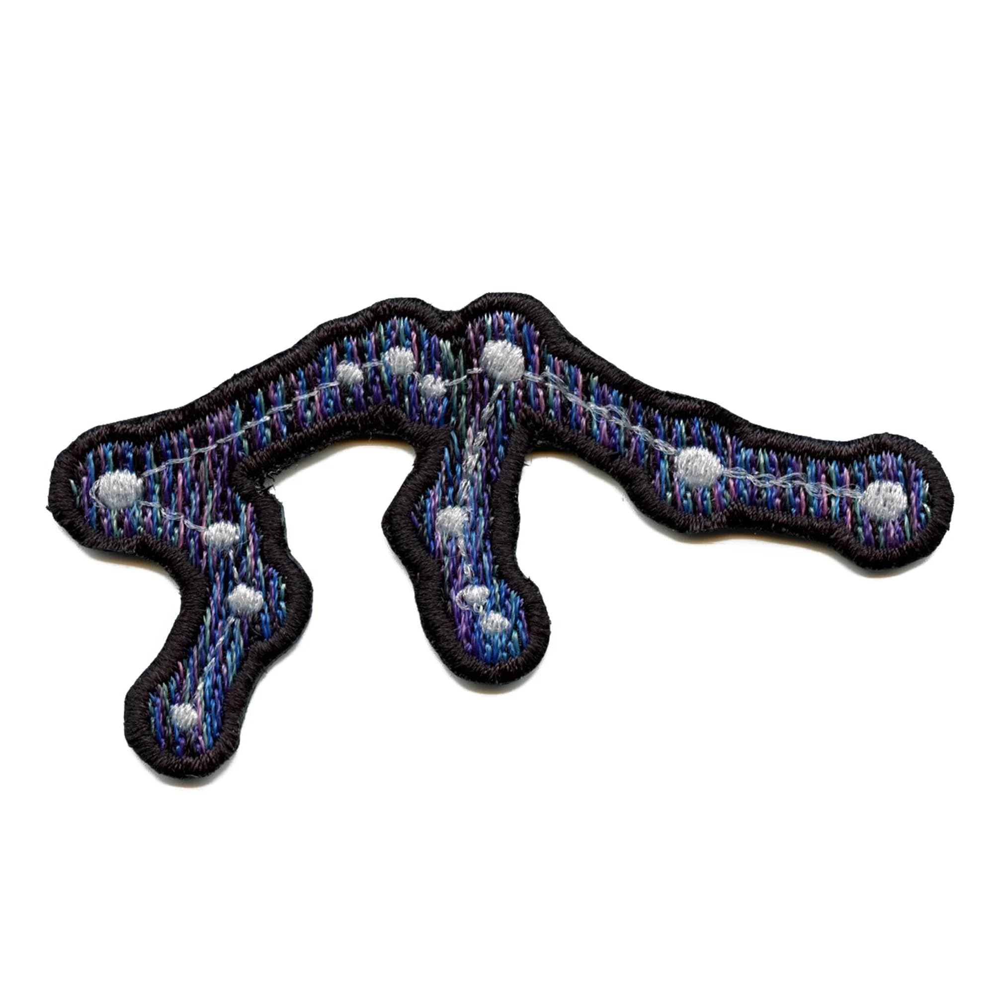 Aquarius Zodiac Constellation Iron-On Patch - Embroidered Horoscope Sign for Water Bearer | Perfect for Denim Jackets, Backpacks & DIY Crafts