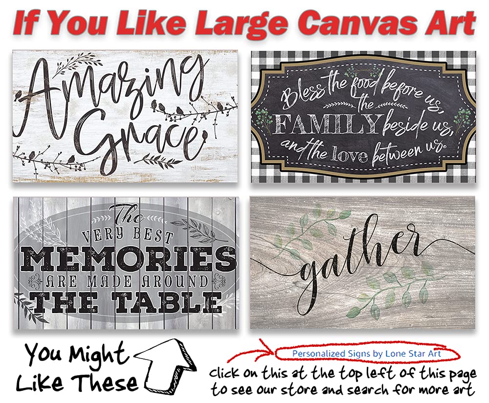 Farmhouse Pantry Sign - Wood Style 18x36 Stretched Canvas Art for Kitchen & Dining Room Decor | Unique Thanksgiving & Housewarming Gift | Perfect for Rustic Home Display & Cozy Gatherings