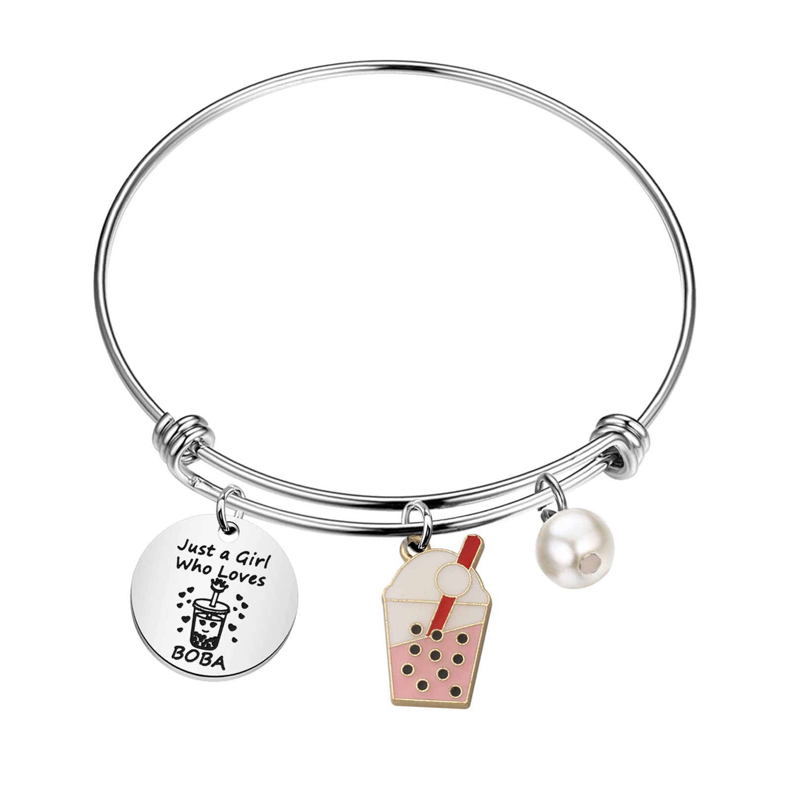 MYOSPARK Bubble Tea Keychain - Cute Milk Tea Jewelry Gift for Bubble Tea Lovers, Girls & Women - Perfect for Keyrings, Bags & Bubble Tea Party Accessories