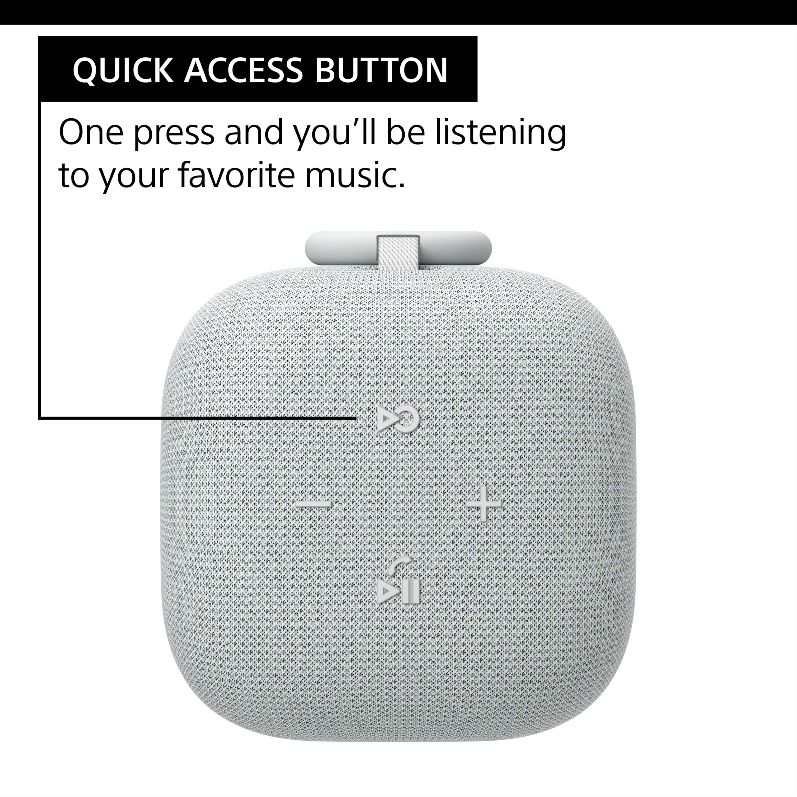 Sony LinkBuds Wireless Bluetooth Speaker - Portable, Waterproof, 16H Playtime - Perfect for Outdoor, Travel, Home & Party Use (Black)