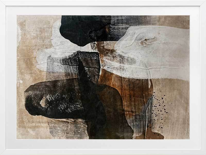Earthen Hues II Framed Art Print - Nature Inspired Wall Decor for Living Room, Bedroom & Office - Ready to Hang Canvas Painting
