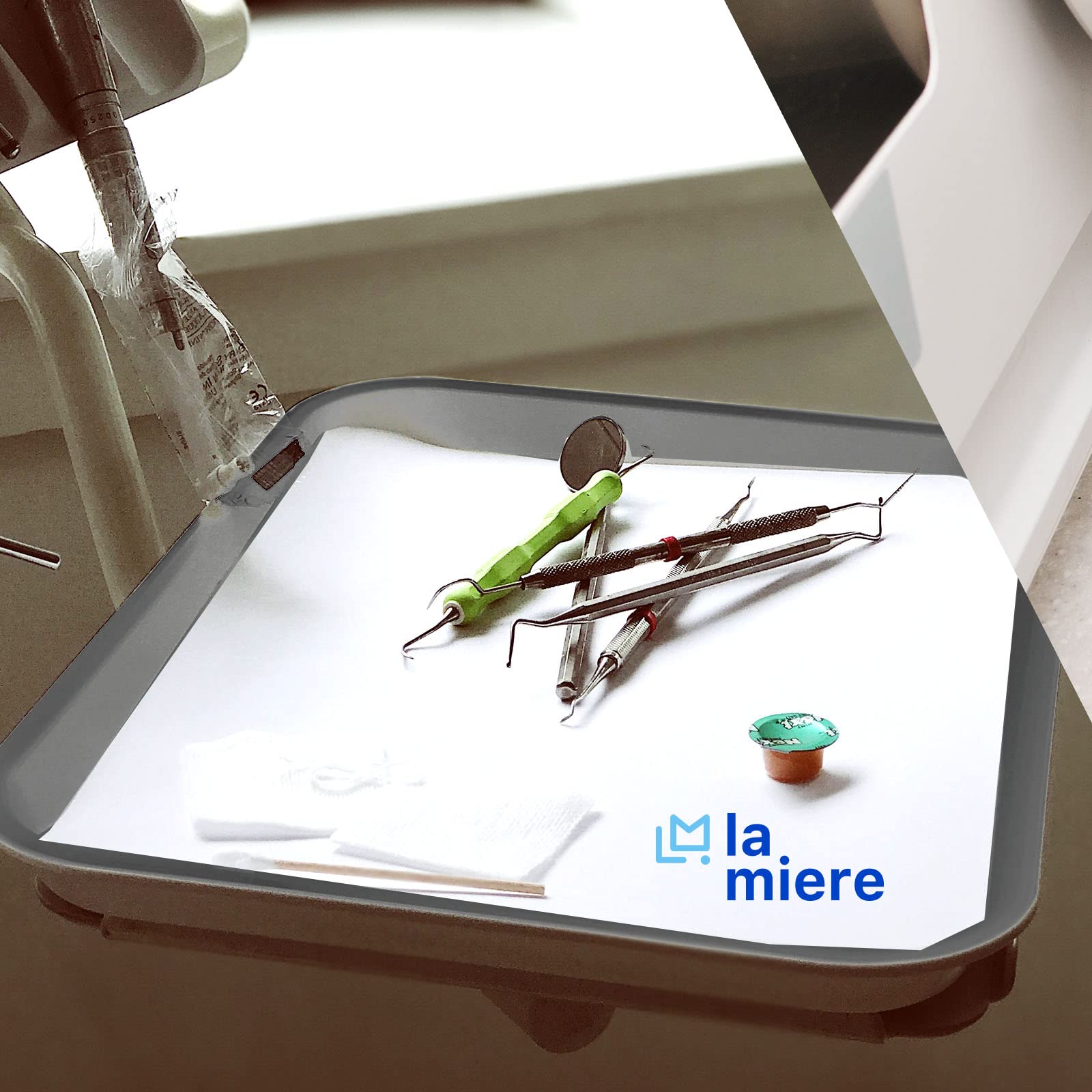 20Pcs Autoclavable Dental Procedure Tray Set - Lockable B-Lok Flat Trays Size B (13.25