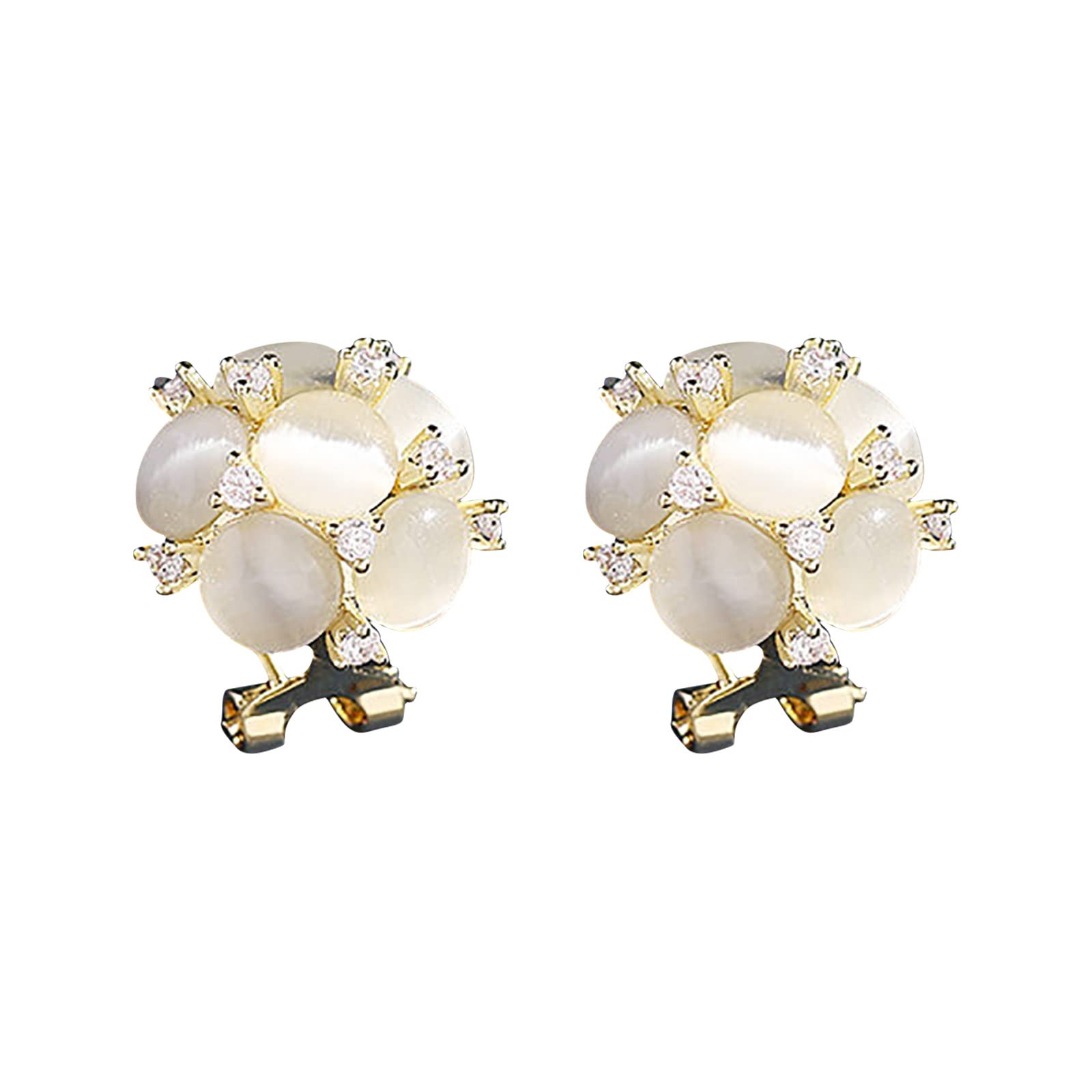 Trendy Summer Pearl Hoop Earrings for Women - Elegant White Ear Cuff Jewelry for Daily Wear, Birthday Gifts for Sister & Friends | Perfect for Parties, Weddings & Casual Outfits