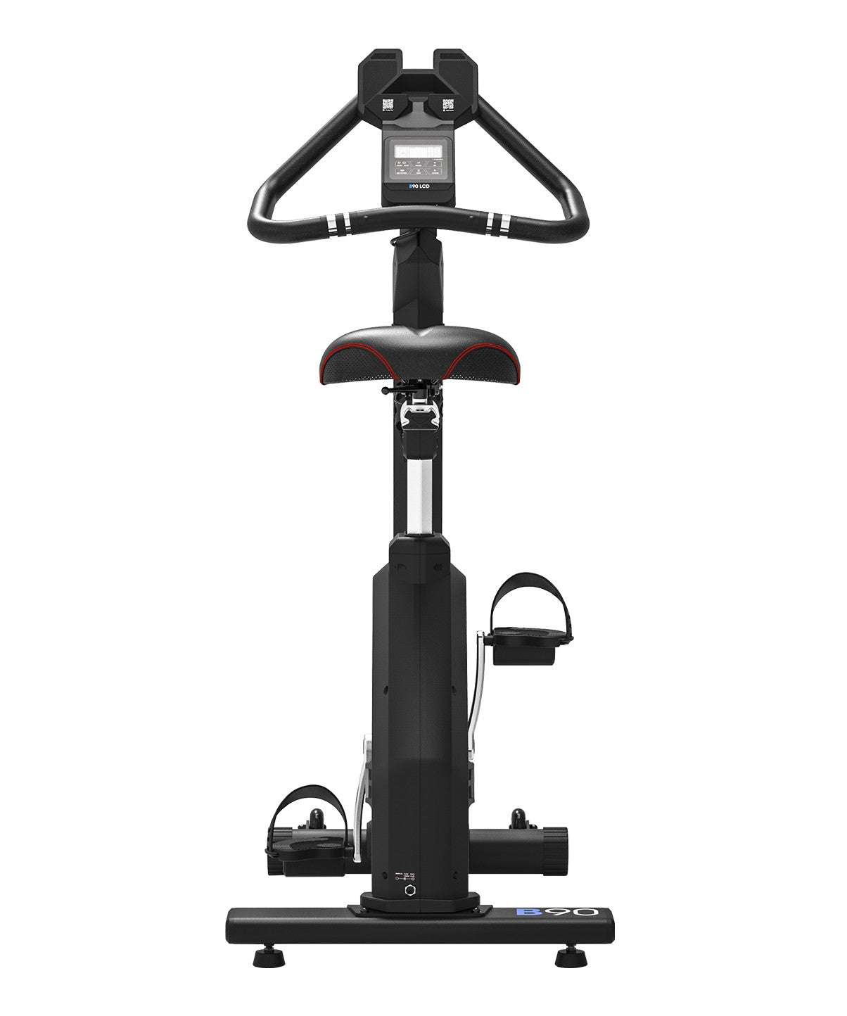 B90LCD Sportop Upright Exercise Bike for Home Gym - Indoor Cycling Workout Equipment for Cardio & Fitness Training