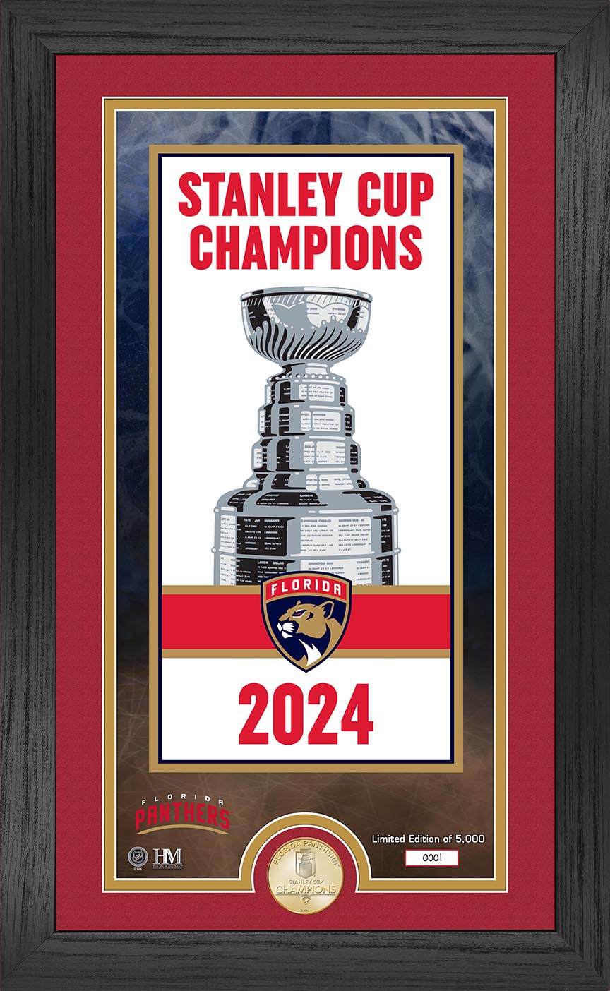 Florida Panthers Stanley Cup Champions Commemorative Bronze Coin & Photo Mint Set - Perfect for Sports Fans, Collectors, and Home Decor