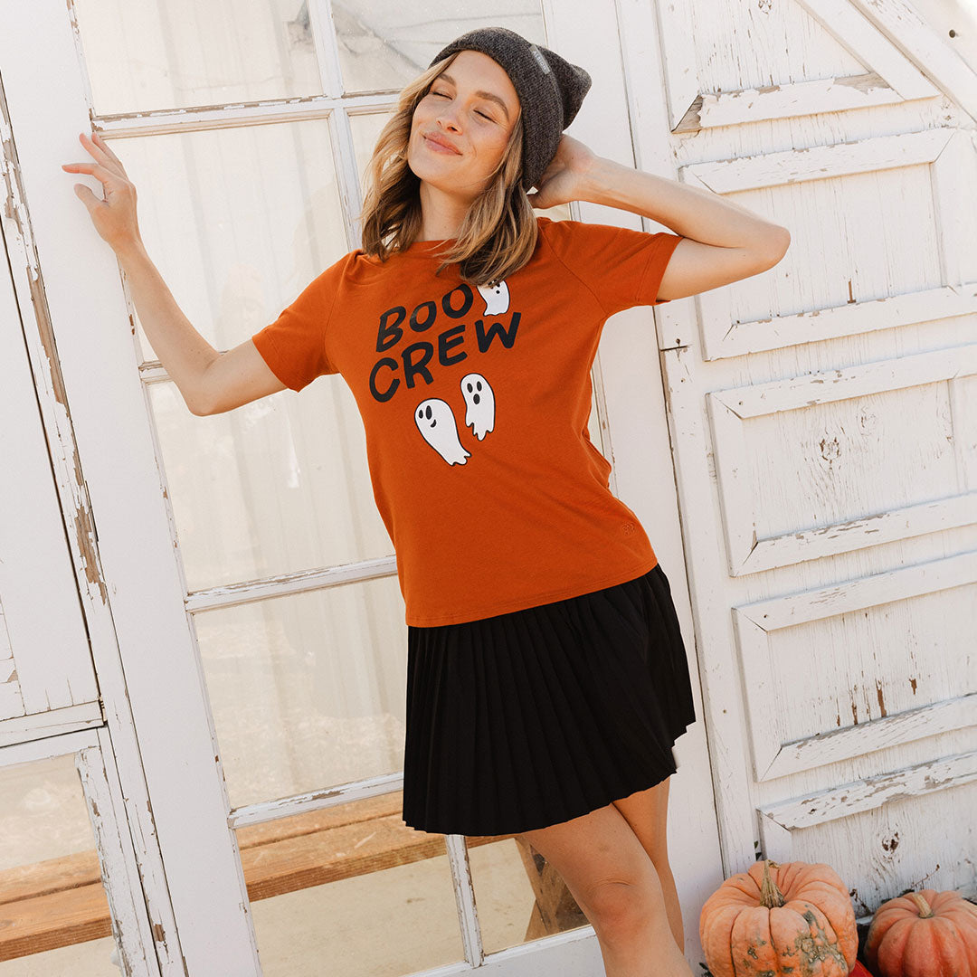 Burnt Orange Boyfriend Tee - Soft Oversized Women's T-Shirt | Casual Comfort Wear for Everyday, Lounge & Street Style